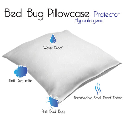 Remedy Bed Bug Dust Mite Cotton Mattress & Pillow Protector-Full
