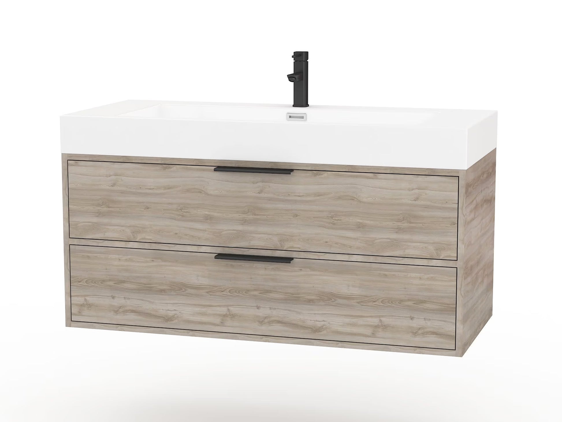 Cutler Kitchen and Bath Savoy 42" Wood/Cultured Marble Bathroom Vanity - Brown