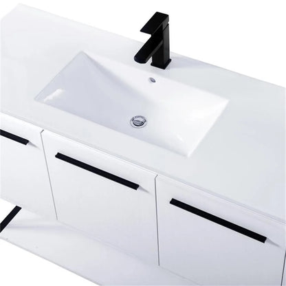 Elegant Kitchen and Bath 48 Inch Single Bathroom Vanity In White