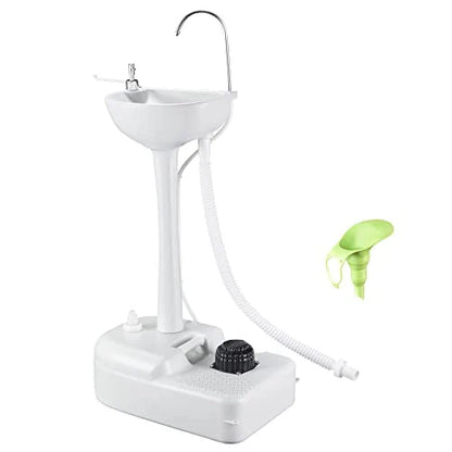 Portable Hand Wash Stand Camping Sink with Soap Dispenser & Towel Holder Water Capacity Hand Washing Station Safe HDPE for Outdoor Events,Gatherings & Worksite