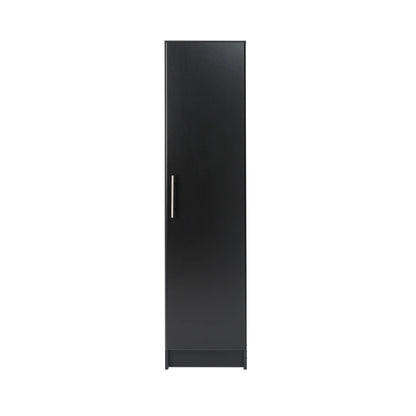 Prepac Elite 16" Storage Cabinet, Black Storage Cabinet, Bathroom Cabinet, Pantry Cabinet with 2 Adjustable Shelves, 16" D x 16" W x 65" H, BEB-1664