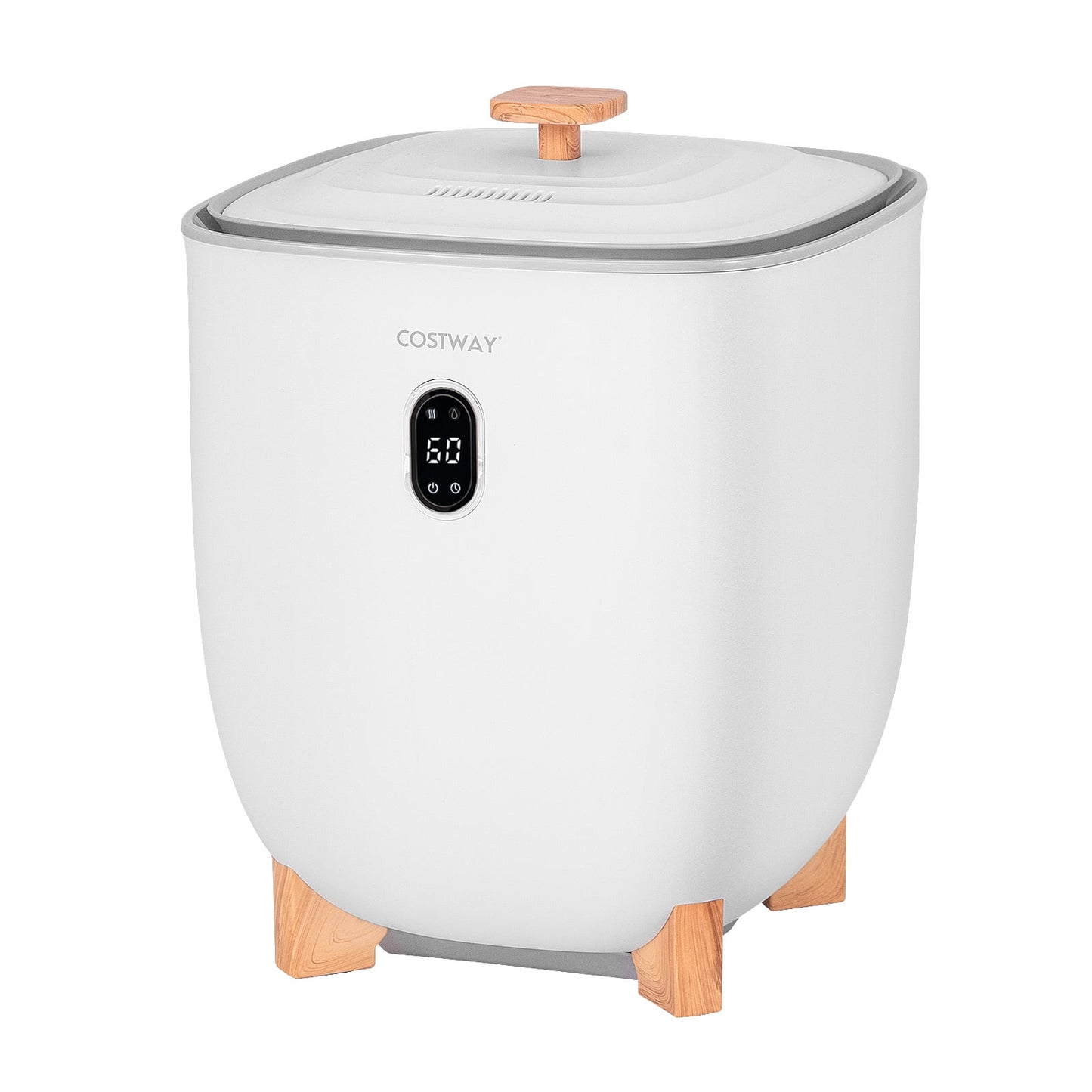 Costway 20L Upgraded Towel Warmer for Bathroom with PTC Heater & 2 Fragrant Disc Holders