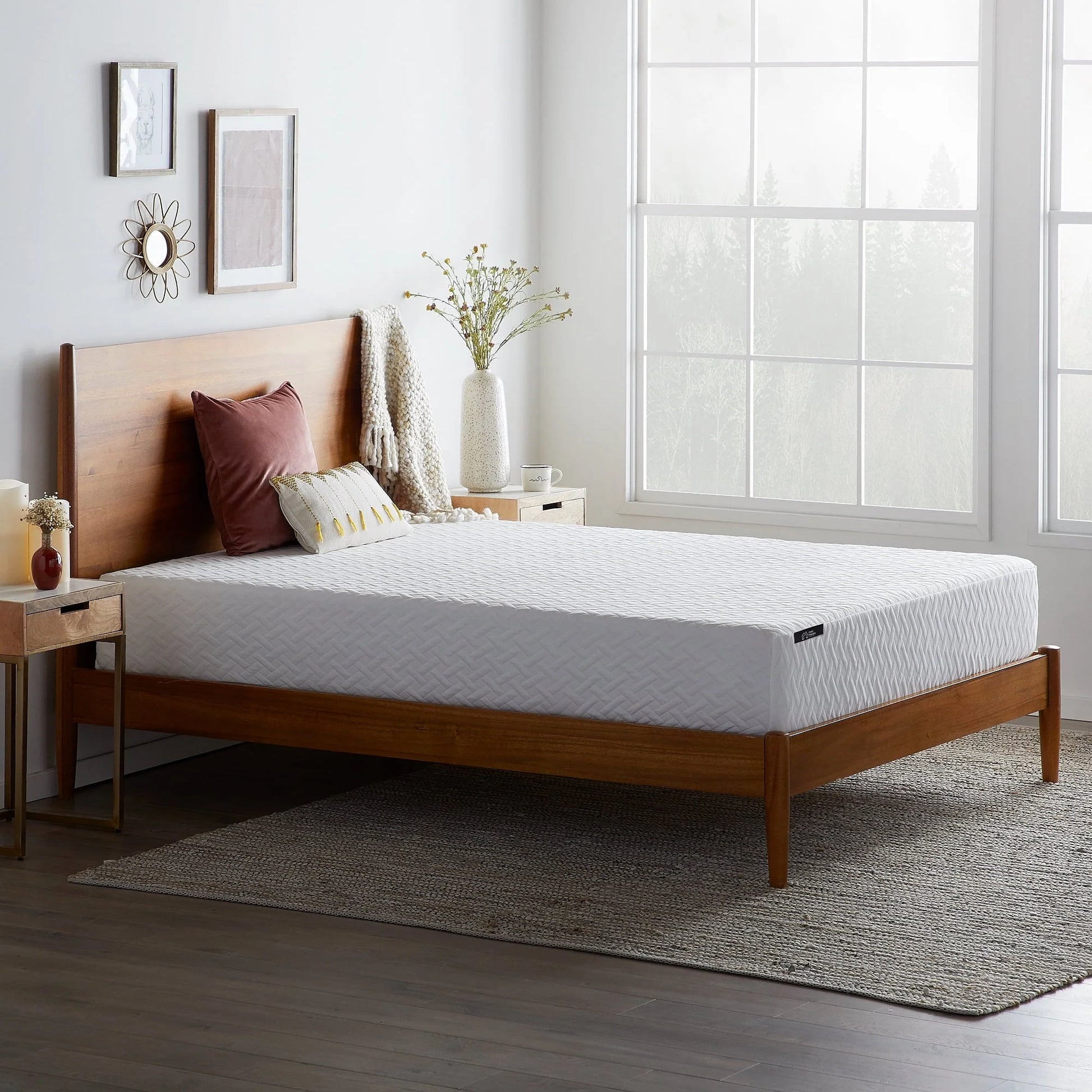 Rest Haven 10" Medium Plush Gel Memory Foam Mattress, Queen