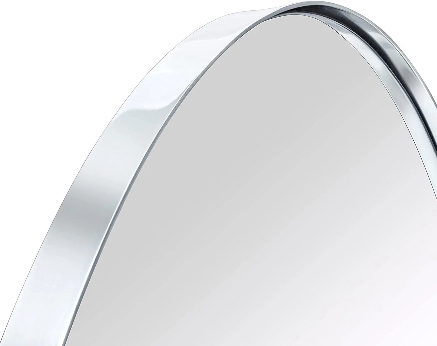 Oval Recessed Bathroom Medicine Cabinet With Mirror Stainless Steel Metal Framed Oblong Pill Shaped Bathroom Cabinet With Mirror 16X33''