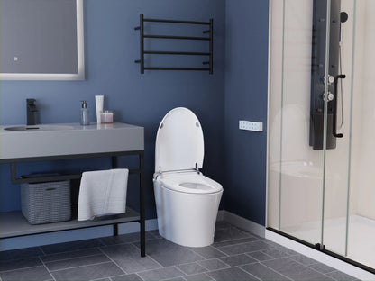 ENVO by ANZZI Aura Smart Toilet Bidet with Remote & Auto Flush - White