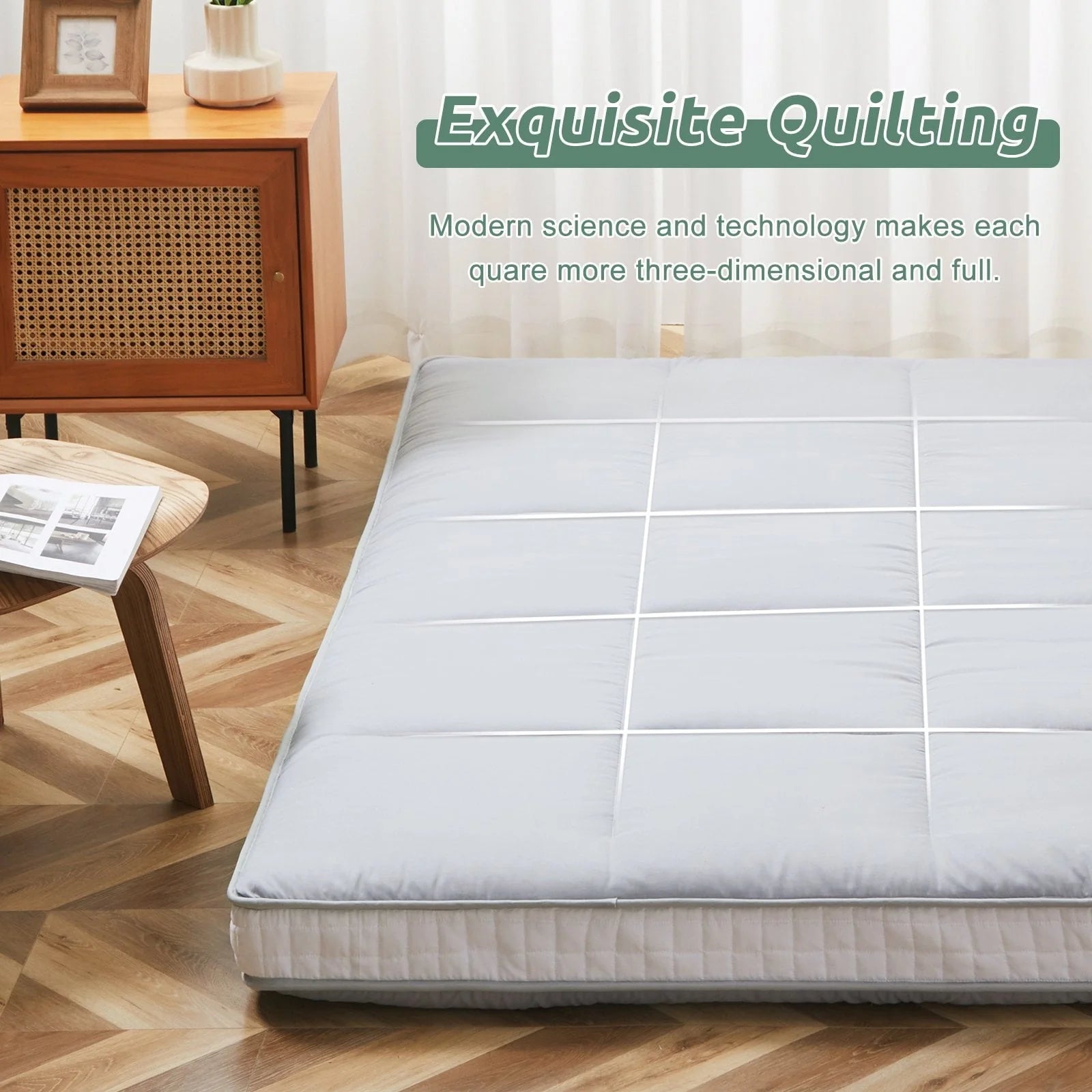 Slsy Japanese Floor Mattress Futon Mattress, Thicken Tatami Mat, Sleeping Pad Roll Up Mattress, Floor Lounger Bed Folding Couch Bed Mattress Pad