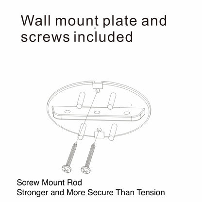 Utopia Alley Rustproof Wall Mounted Aluminum Double Curved Shower Curtain Rod, Screw Mount Rod, Secure Than Tension, Adjustable Shower Rod from 45" to 72", Includes shower liner & hooks (Black)
