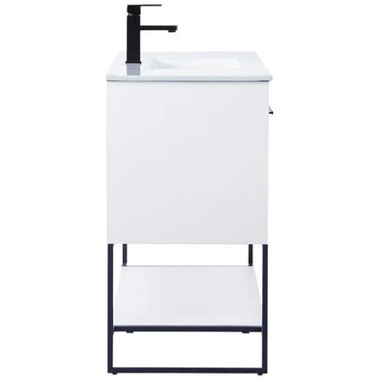 Elegant Kitchen and Bath 48 Inch Single Bathroom Vanity In White