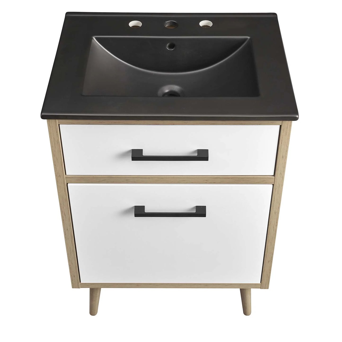 Modway Maverick 24" Bathroom Vanity in Black Oak