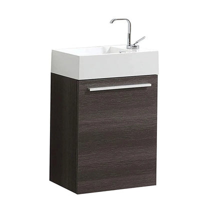 Blossom Colmar 18" Floating Bathroom Vanity w/Acrylic Sink | Navy Blue Finish | Wall Mount | Soft-Close