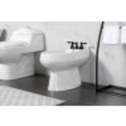 Kingston Brass KB320ACL American Classic Three-Handle Bidet Faucet, Matte Black