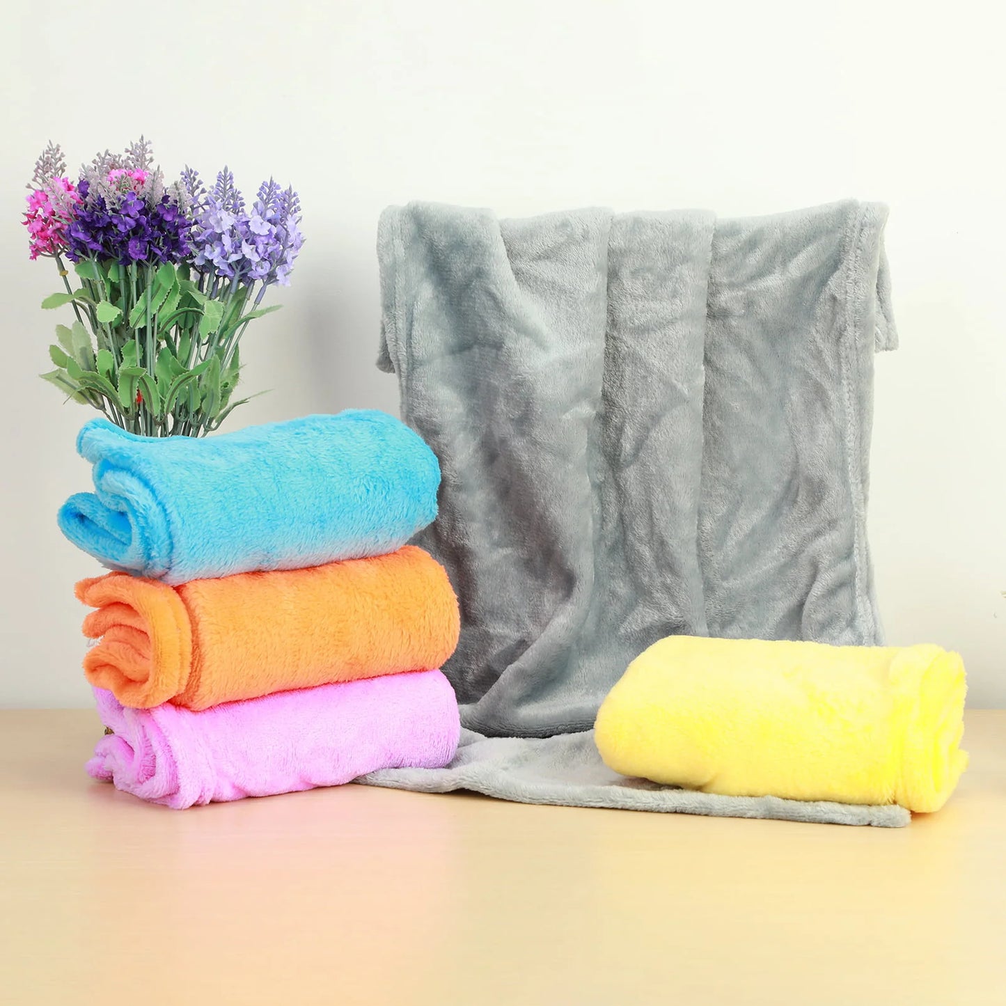 Visland Small Fleece Throw Blanket for Couch/Sofa/Bed,Plush Soft Blankets and Throws,Lightweight and Cozy