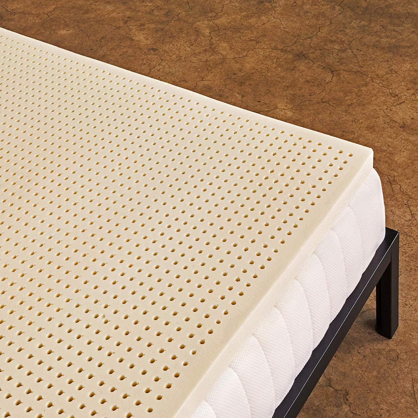 Pure Green Natural Latex Mattress Topper - Firm - 1 Inch Cal King Size (GOLS Certified Organic)