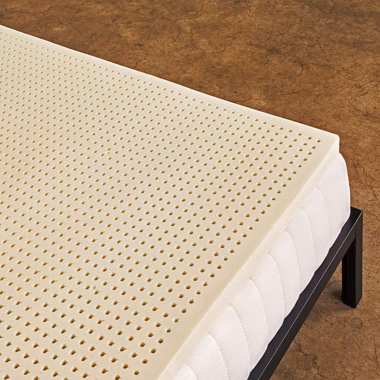 Pure Green Natural Latex Mattress Topper - Firm - 1 Inch Cal King Size (GOLS Certified Organic)