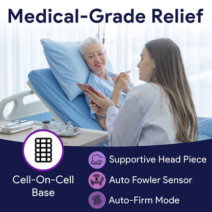 Proheal Bariatric True Low Air Loss Alternating Pressure Air Mattress with Pump & Side Air Perimeter - 42” x 80” x 8/11"