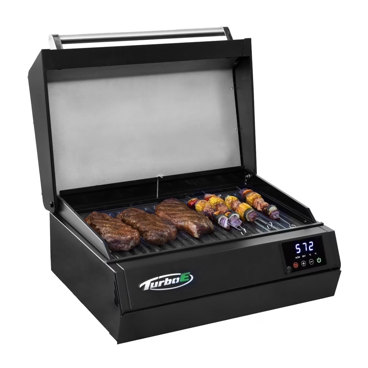 Turbo E Sport Outdoor Electric Grill, 1700W Infrared, 24", with Probe, 120V