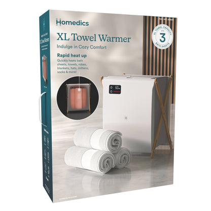 Homedics XL Towel Warmer, Luxe Spa Edition
