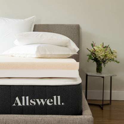 Allswell 4" Memory Foam Mattress Topper Infused with Copper Gel, Full