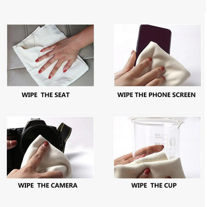 Tohuu Chamois Cloth for Car Chamois Drying Cloth Car Drying Towel Real Leather Super Absorbent Fast Drying Natural Chamois Car Wash Cloth Accessory superbly