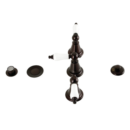 Kingston Brass KB320PL Victorian Three-Handle Bidet Faucet, Matte Black