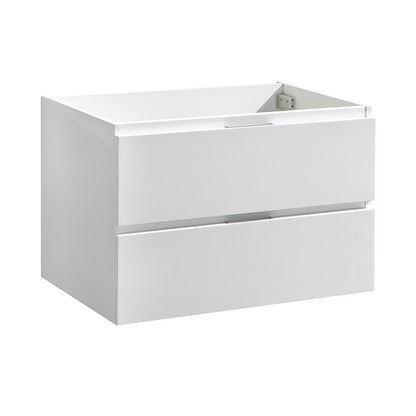 Fresca Valencia 30" Gray Oak Wall Hung Modern Bathroom Cabinet