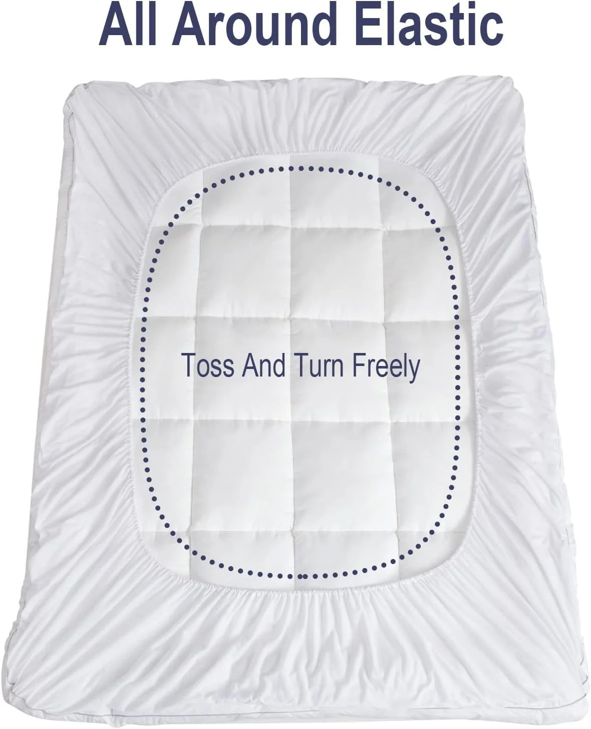Down Alternative Mattress Topper Twin- Pillow Top Mattress Topper Mattress Pad 8-24" Deep Pocket
