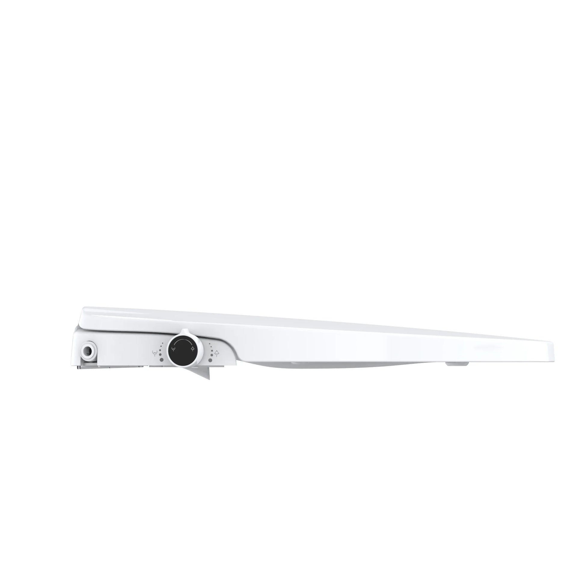 Mainstays Elongated Non-Electric Bidet Toilet Seat with Dual Self-Cleaning Nozzles, Daisy White