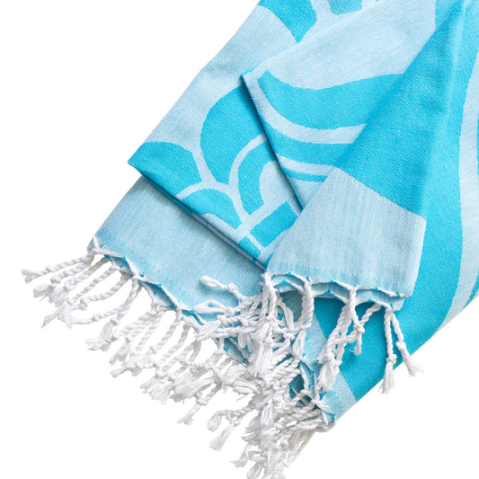 Turkish Towel Company Mandala Jacquard Peshtemal Towel, 2-piece
