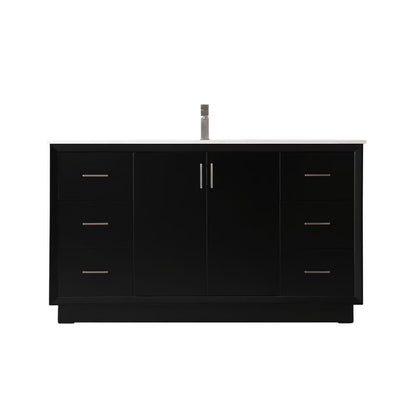 Elegant Kitchen and Bath 60 Inch Single Bathroom Vanity In Blue