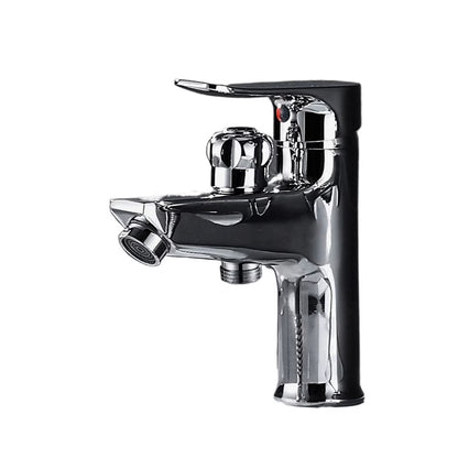 Bathroom Basin 2 In 1 Faucet, Brass Handheld Toilet Bidet Faucets, Sprayer Cold And Hot Water Mixer Bathtub Tap With Shower Set ,Made to Last