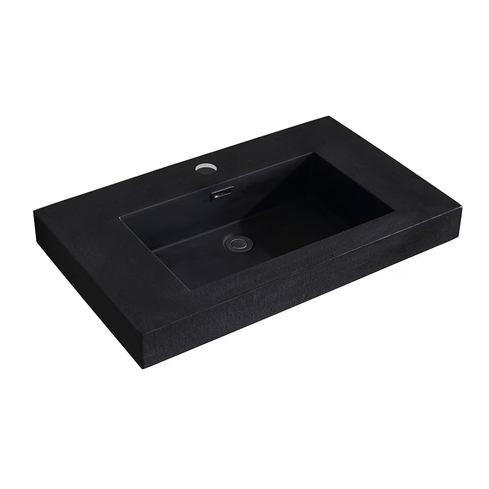 Dowell Topmount Bathroom Resin Basin 000 1818BP