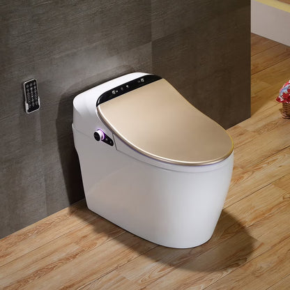 Homary Modern Smart One-Piece 1.27 GPF Floor Mounted Elongated Toilet and Bidet with Seat