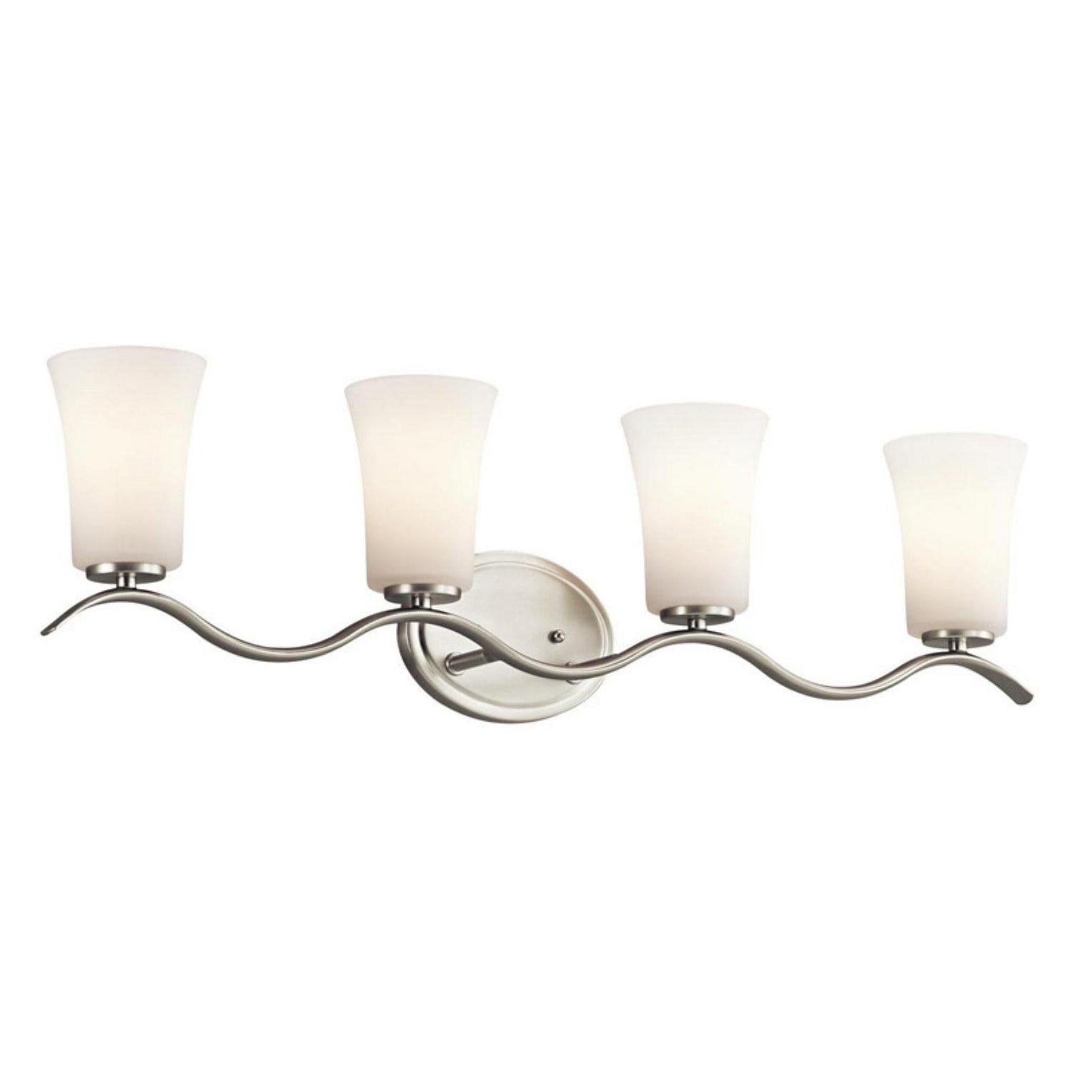 4 Light Bath Vanity Approved For Damp Locations With Transitional Inspirations 32.25 Inches Wide-Olde Bronze Finish-Incandescent Lamping Type Kichler