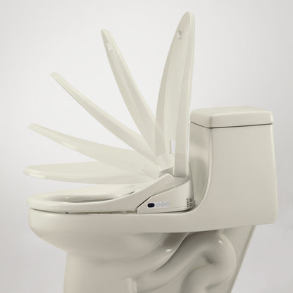 Brondell Swash 1400 Luxury Bidet Toilet Seat with Remote Control, Elongated Biscuit