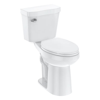 Huisuilinss Two-Piece Toilet,19"/21" Toilet,Elongated Toilet Round Toilet With Top Dual Flush/Side Flush,Soft Close Seat For Bathrooms