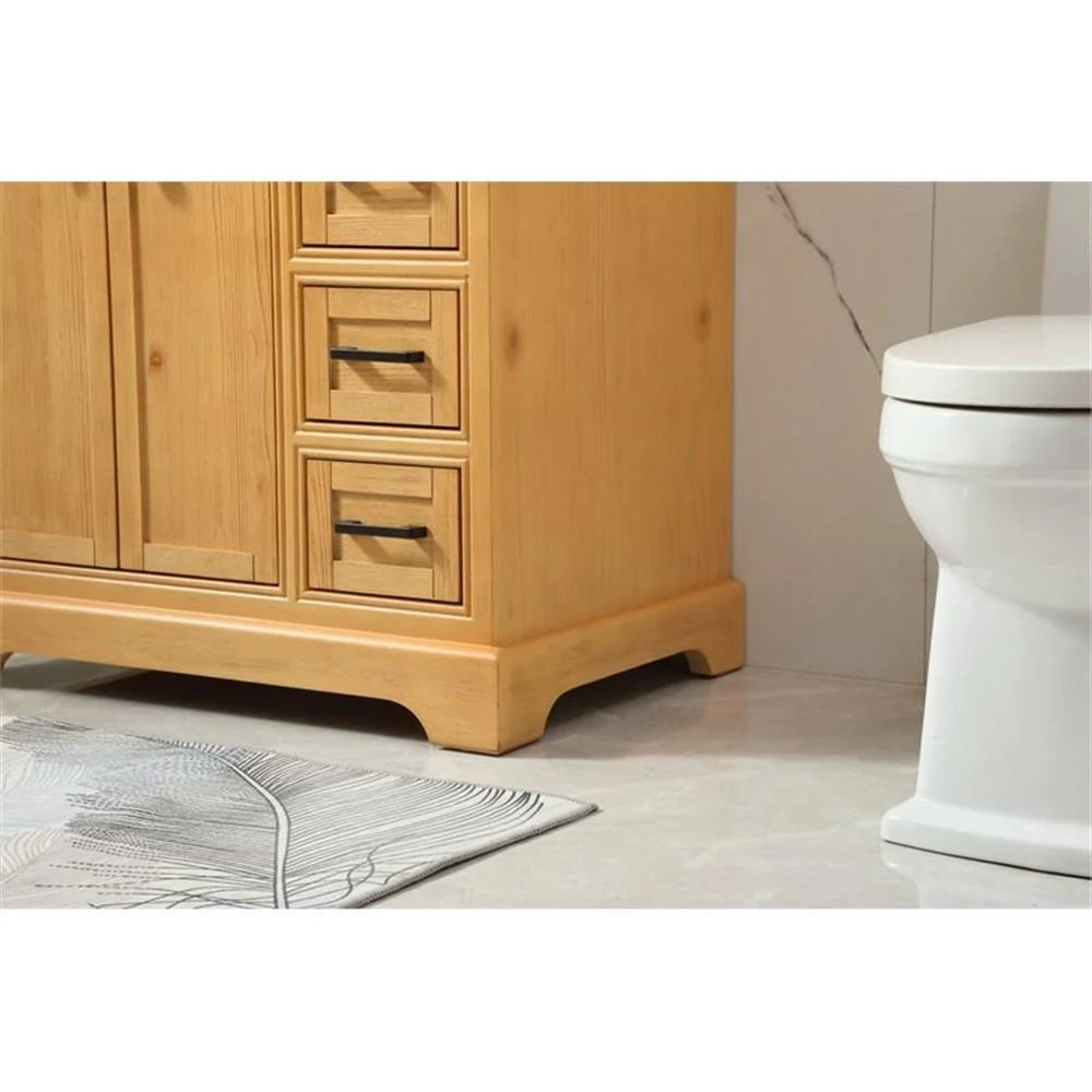 Elegant Kitchen and Bath 32 inch Single bathroom vanity in natural wood