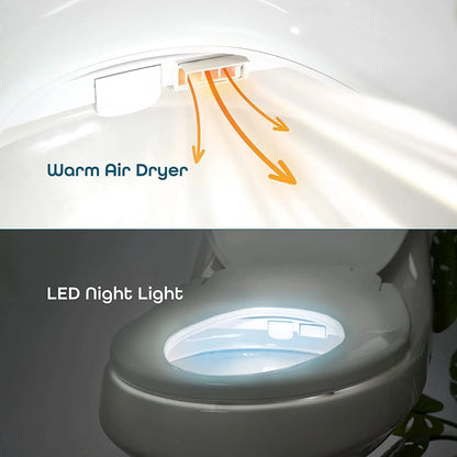 BidetMate 700 Series Electronic Smart Toilet Seat - White - Fits Elongated Toilets
