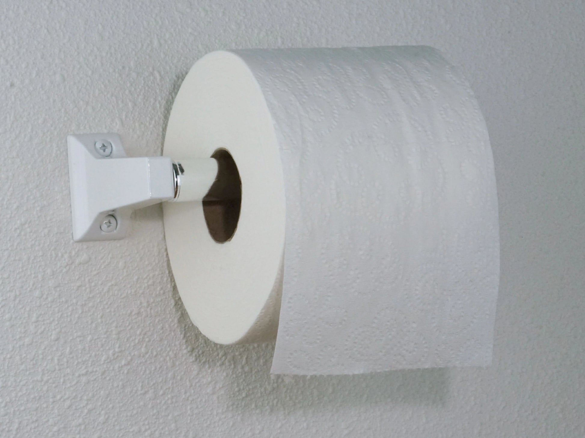 Mainstays Chrome-Plated Plastic Toilet Paper Holder Universal 1" Round