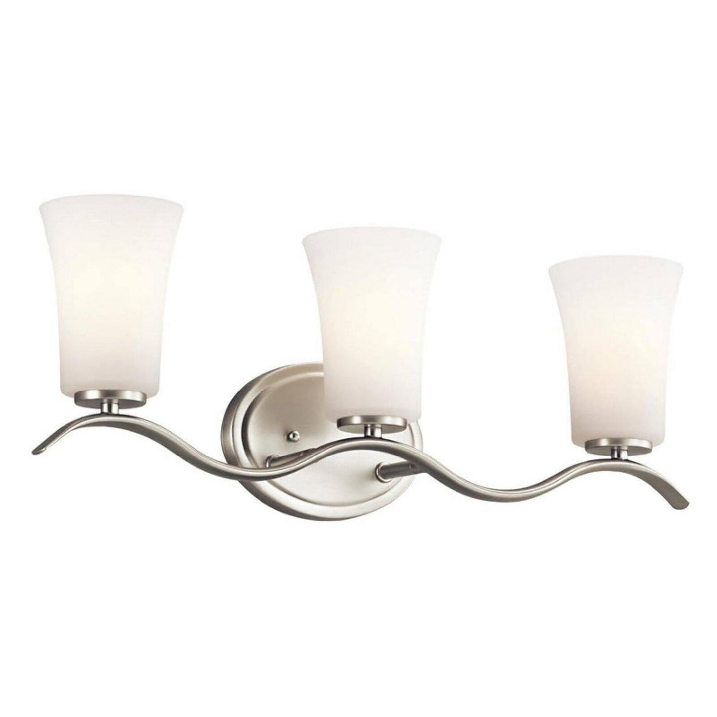 3 Light Bath Vanity Approved For Damp Locations With Transitional Inspirations 23 Inches Wide-Olde Bronze Finish-Incandescent Lamping Type Kichler