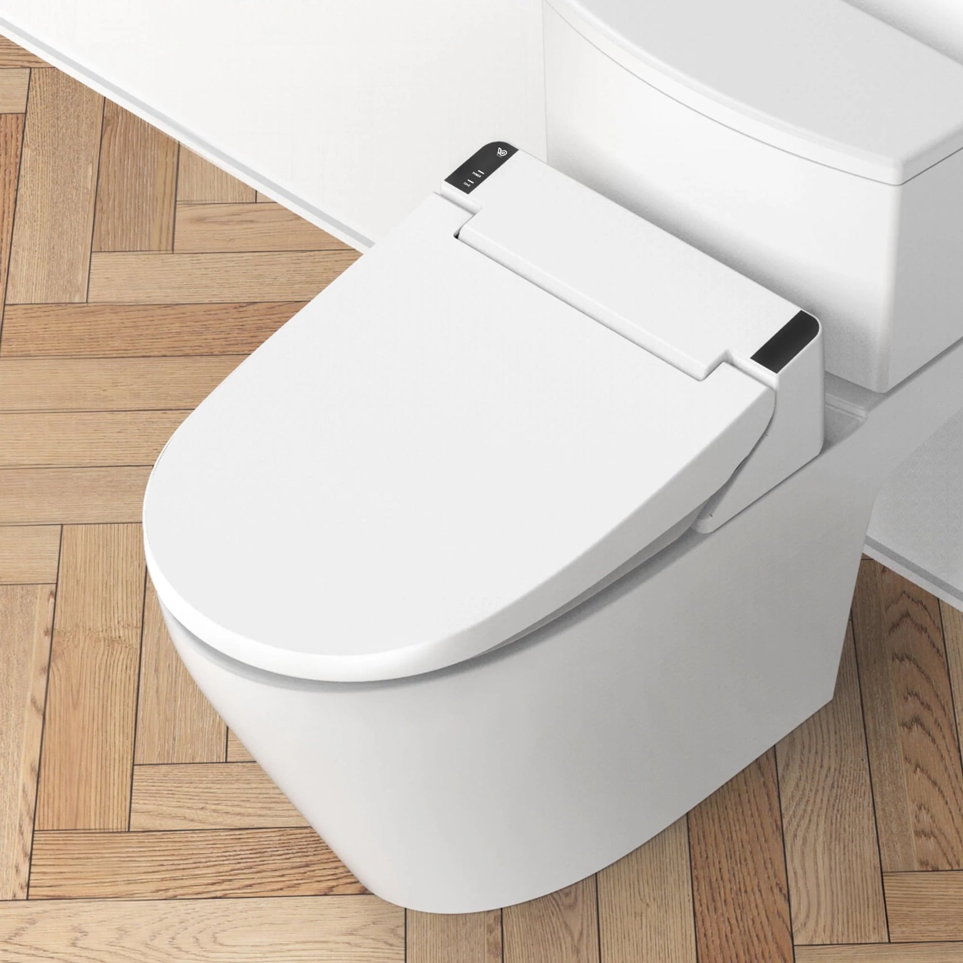 VOVO STYLEMENT VB-6000SE Electronic Bidet, Elongated, UV LED Sterilization, Heated Seat, Warm Dry and Water, Self Cleaning Full Stainless Nozzle, Made in Korea - White