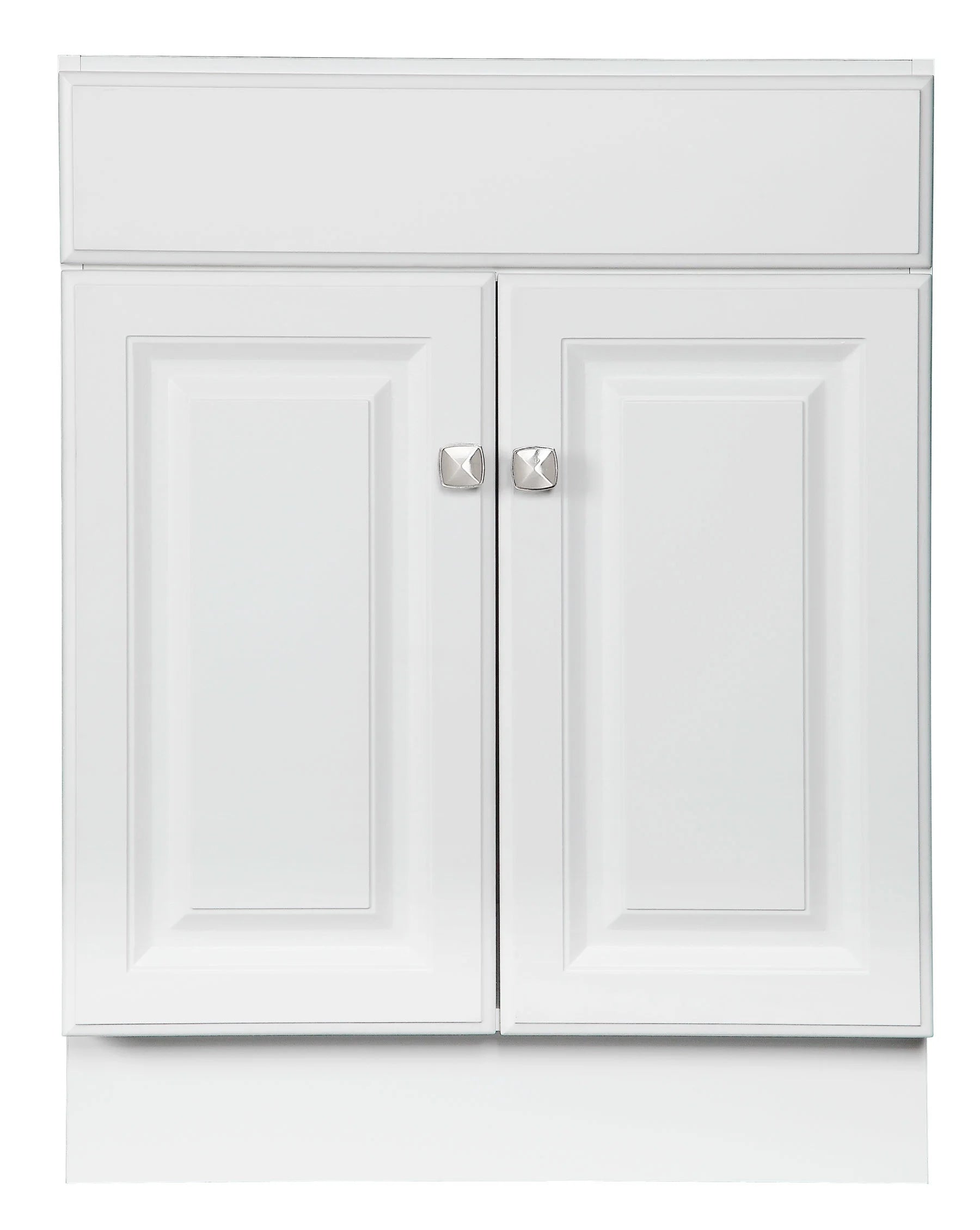 Design House Solid Wood Wyndham 24" Ready to Assemble 2-Door Bath Vanity Cabinet, White
