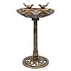 Magshion 28" Outdoor Garden Pedestal Bird Bath with Solar Pumb, for Patio Backyard Décor, Bronze