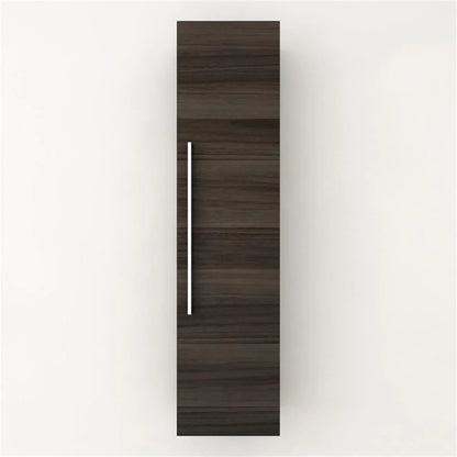 Cutler Kitchen and Bath Silhouette Modern Wood/Metal Linen Tower in Light Oak