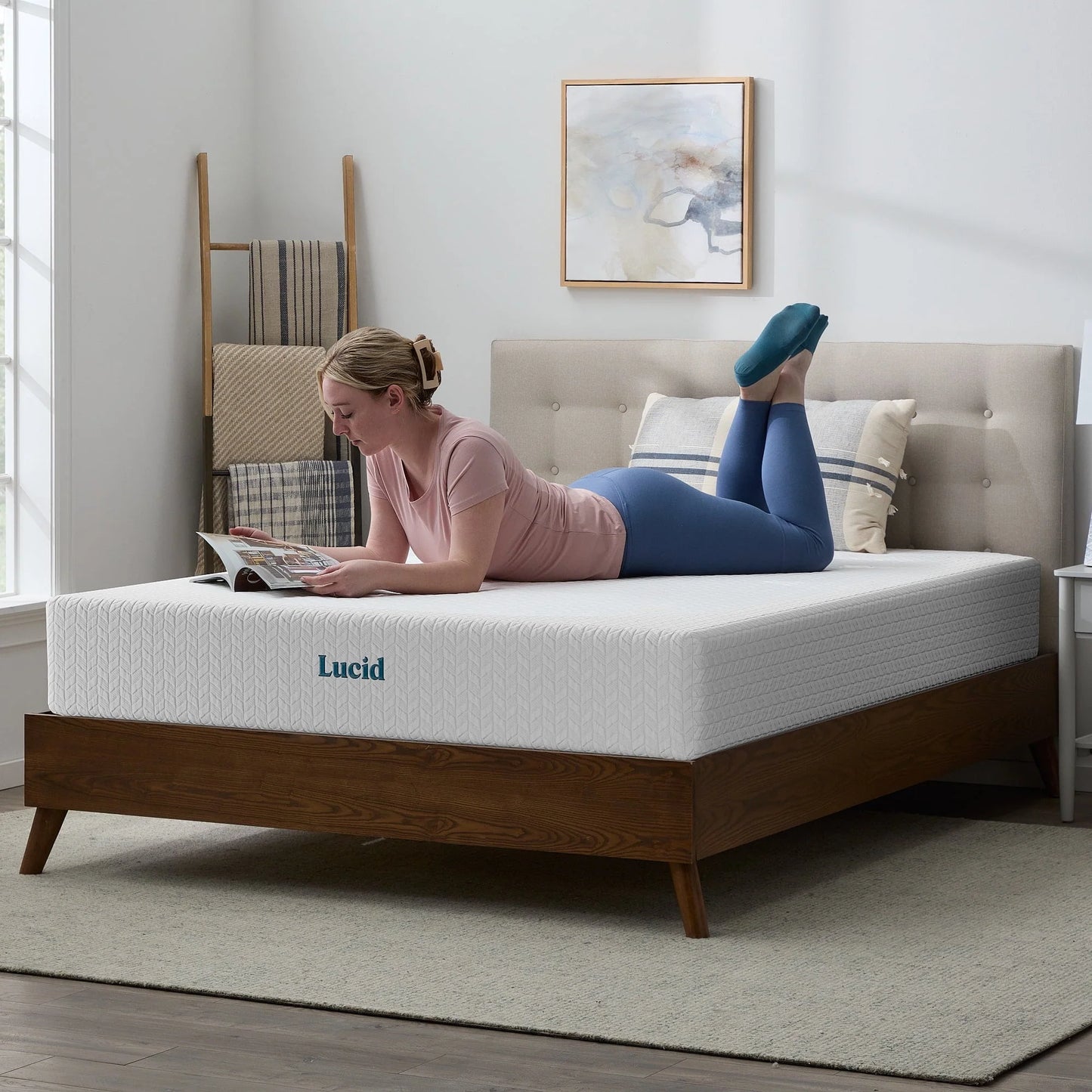 Lucid Refresh 10" Dual-Layered Gel Memory Foam Mattress, Firm, Queen