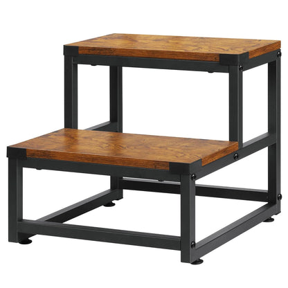 Wooden Step Stools for Adults Kids, Kitchen Step Stools, Heavy Duty 2 Step Stool for Adults, Foot Stool, Bathroom Stools