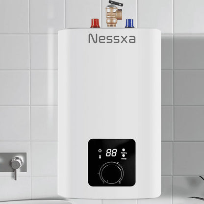 8 gallon mini instant electric water heater, 110V/1500W, kitchen sink quick heating water heater, bathroom household energy-saving water heater, instant heating, saving electricity and space