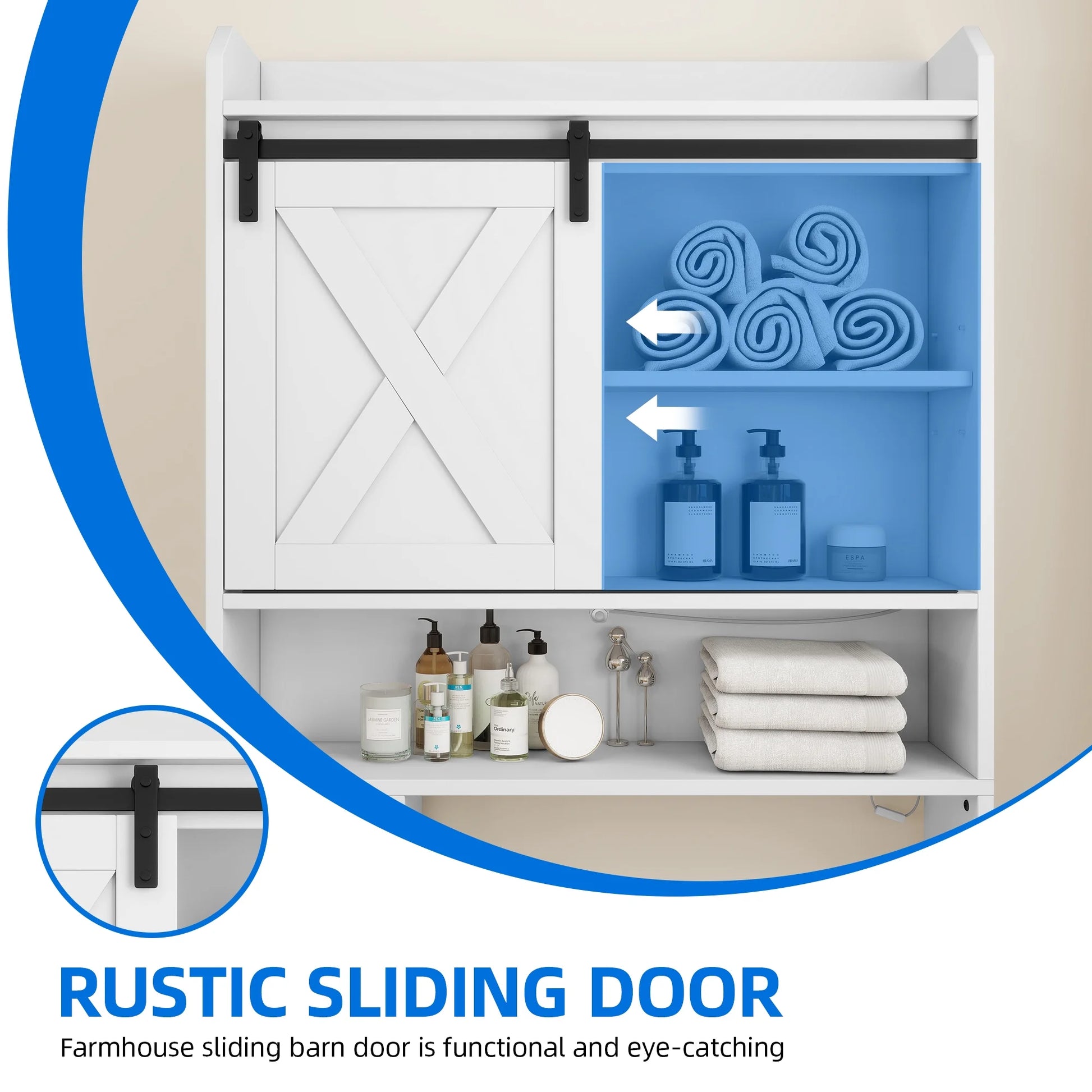 Dextrus Over The Toilet Storage Cabinet,Bathroom Shelf Organizer with Infrared Sensor Light,Toilet Paper Holder,and Adjustable Shelf