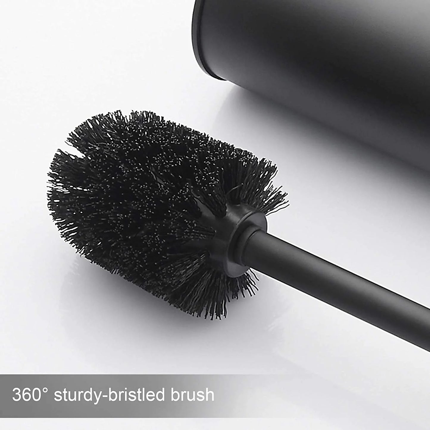 Toilet Brush and Holder,Stainless Steel Toilet Brushes for Bathroom with Holder 2pack