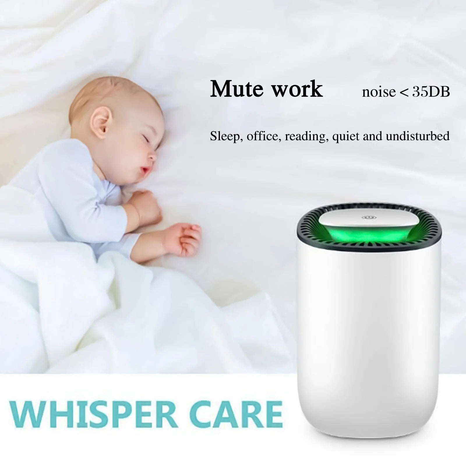 Kayannuo Back to School Clearance Portable Mini Dehumidifier For Home Ultra Quiet Auto Shutoff Dehumidifier For Closet Wardrobe Bedroom Kitchen Basement