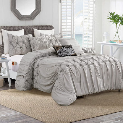 Elegant Comfort 12-Piece Bed-in-a-Bag, Ella Microsuede Comforter Collection with 6-Piece Sheet Set, Smart Pockets and Decorative Pillows, All Season Bedding, Full/Queen, Mint Green